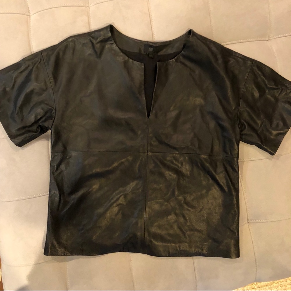 Pleather Black top